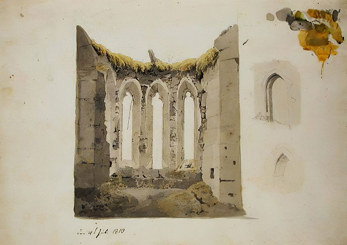 C. D. Friedrich, Hradní kaple v Oybíně / 4.7.1810 